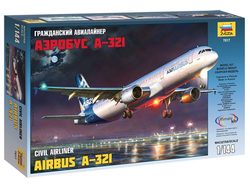 Сборная модель: (Звезда 7017) Гражданский авиалайнер Аэробус А-321