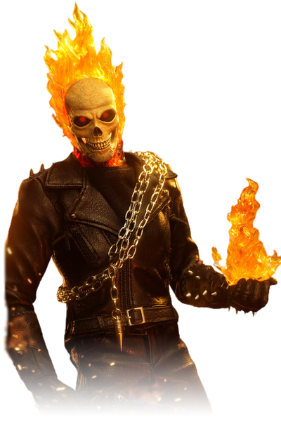 ПОСЛЕ ОБЗОРА - Призрачный Гонщик (Николас Кейдж, Ghost Rider) - Коллекционная ФИГУРКА 1/6 scale Skeleton Knight (PT-sp59) - PRESENT TOYS