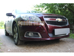 Защита радиатора Chevrolet Malibu VIII рестайлинг 2011-2014 chrome