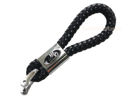 Брелок кожаный плетёный ремешок с логотипом LADA