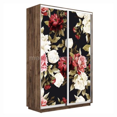 Шкаф-купе Дуо-Фото-2 (Пионы) 1200*450*2200