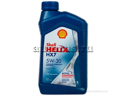 Масло моторное SHELL Helix HX7 5W30 полусинтетическое 1 л 550046376
