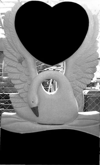 Гранитный памятник Лебедь 40