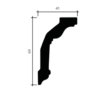 Карниз 1.50.182 - 69*41*2000мм