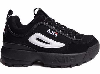 Fila Disruptor 2 Черные замшевые с белым (36-46)