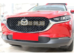Защита радиатора для Mazda CX-30 2019- black низ