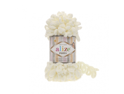 Пряжа Ализе Пуффи   цвет Молочный   62
