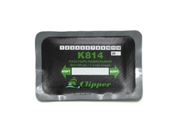 CLIPPER НАБОР ЗАПЛАТ K814 кордовых для боковых порезов, 85*130мм (1 слой корда), серый адгезивный сл