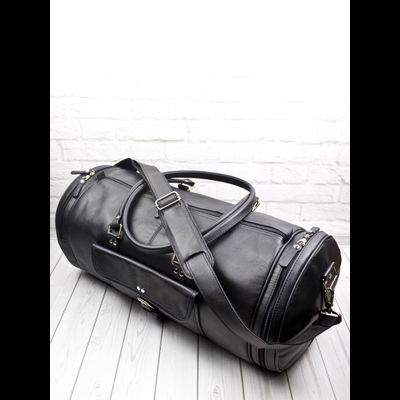 Кожаная дорожная сумка Belforte black (арт. 4011-01)