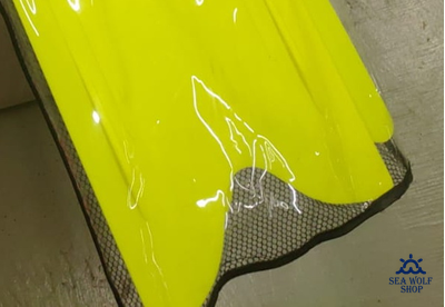 Ласты длинные разборные длинные Лайм мягкие р.36/38