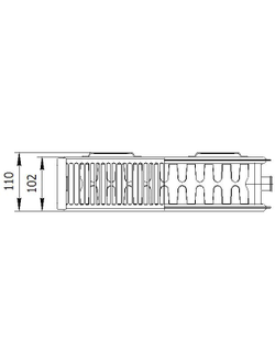 Радиатор стальной панельный Лемакс LEMAX VС22 500 * 400 500 600 700 800 900 1000 1200 1400 нижнее подключение