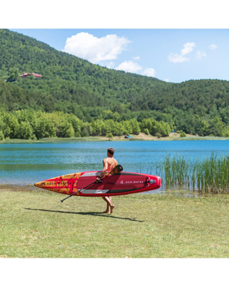 SUP BOARD надувной Aqua Marina RACE Red/Black 14'0" (ДВУХСЛОЙНАЯ) S22