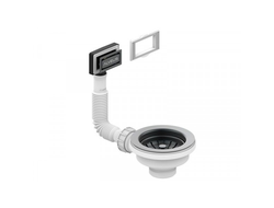 Выпуск для мойки 114 ANTHRACITE new с рамкой и заглушкой