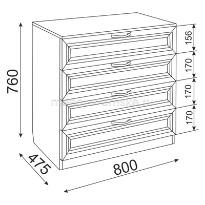 Комод Остин М06