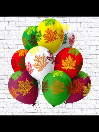 Гелиевый шар Кленовые Листья 2