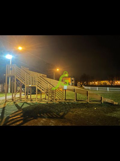 Зимняя горка "IgraGrad Snow Fox", скат 10 м