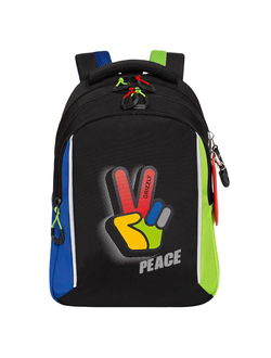 Рюкзак школьный GRIZZLY RB-452-4 Черный-синий