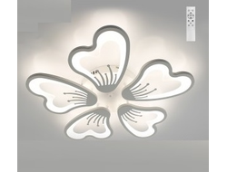 Светильник светодиодный Estares люстра GLORY 5F 100W(9230lm) 2K-4K-6K 610x80 пульт ДУ белый IP20