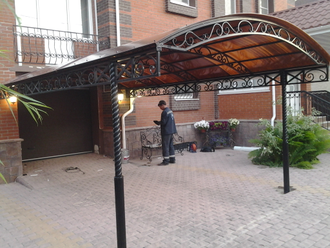 Навес арочный