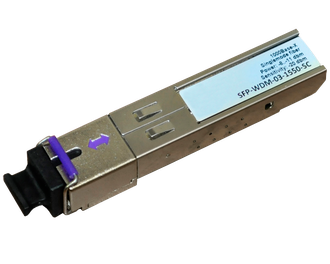 Трансивер HiLink SFP WDM 1000Base-BX 3км TX 1550 nm/RX 1310 nm, SC connector