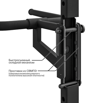 Брусья навесные на базовую шину