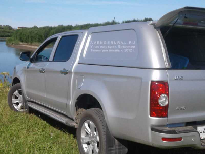 Кунг N-commerce для пикапа JAC T6 в серебристом цвете. Установка ЕКБ и Пермь, доставка по РФ и KZ