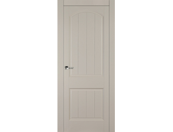 Дверь кремовая эмаль, брашированный массив