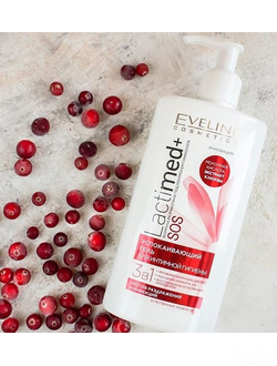 EVELINE успокаивающий гель для интимной гигиены молочная кислота и экстракт клюквы LACTIMED+ 250 мл