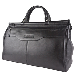 Кожаный саквояж Altamura black (арт. 4025-01)