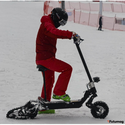 Зимний электроснегокат на гусенице / Гусеничный электросамокат Electroway T2S 20AH + летний комплект