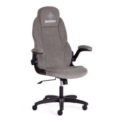 Кресло компьютерное BAZUKA (БАЗУКА) флок серый