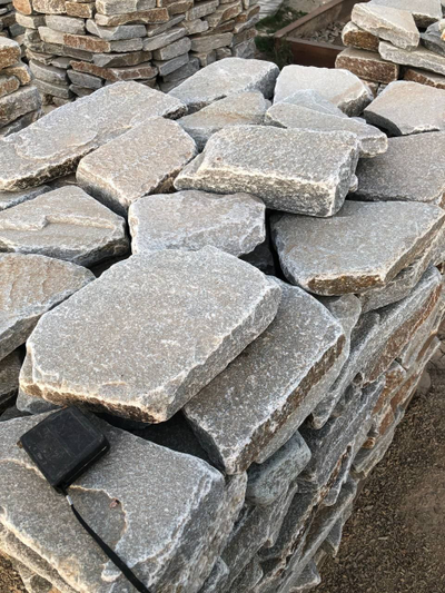 Сланец Серебряный Дождь галтованный, 30-40 мм