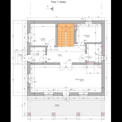 Двухэтажный дом с пятью спальнями 131м² (S104)