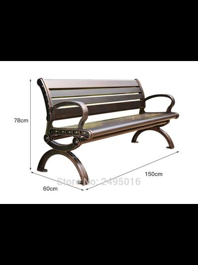 Садовая скамья Sorrento из алюминия