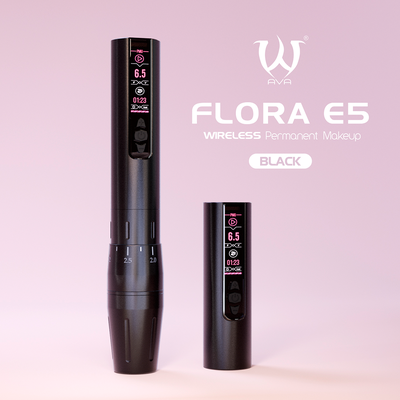 Беспроводная машинка для татуажа AVA Soulnova Flora E5 PMU Stroke 2.0-3.2mm Black