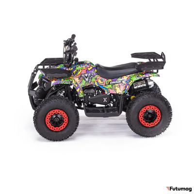 Детский квадроцикл MOTAX GRIZLIK MINI ES BW граффити