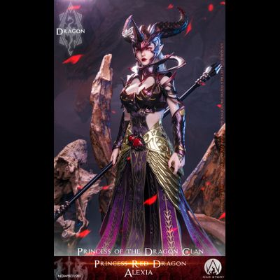 Принцесса-дракон Алексия (красная) - Коллекционная ФИГУРКА 1/6 scale Dragon Princess - Red Dragon Alexia (WS019B) - WAR STORY