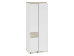 Спальня AURELIO (АУРЕЛИО) - AURELIO 56 Шкаф угловой Белый-Блеквуд Сатиновый левый