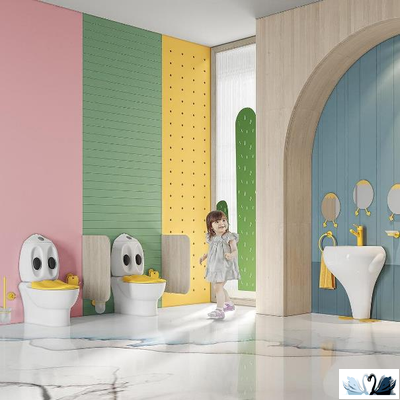 Унитаз-биде Creavit Ducky DC360-00CB00E-0000 детский с бачком DC400-00CB00E-0000