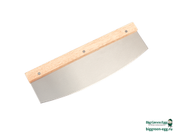 Нож для пиццы, полумесяц, деревянная ручка