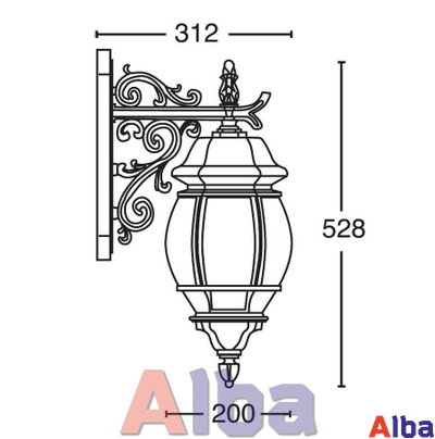 Садово парковый светильник America 402-06gold