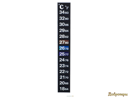 Термометр самоклеящийся ж/к 18...34