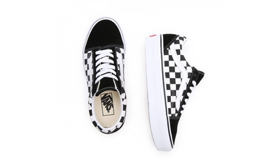 Vans Old Skool Platform Checkerboard Black
