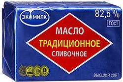 Масло сливочное 82,5% 180г Экомилк