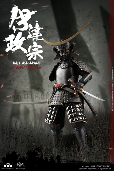 Самурай Датэ Масамунэ, фигурка 1/12 PALM EMPIRES DATE MASAMUNE (EXCLUSIVE EDITION) (PE007) COOMODEL