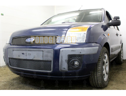 Защита радиатора Ford Fusion 2005-2012 black низ