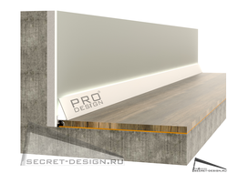 ПЛИНТУС CORNER 570 PRO DESIGN - белый