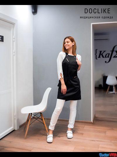 Фартук медицинский DOCLIKE DL015 черный