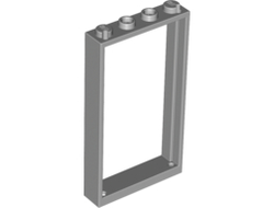 Door, Frame 1 x 4 x 6 with 2 Holes on Top and Bottom, Light Bluish Gray (60596 / 4666329 / 6064030 / 6262961)