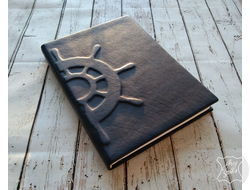 морской ежедневник, мужской ежедневник, ежедневник для моряка, подарок мужчине, кожаный ежедневник